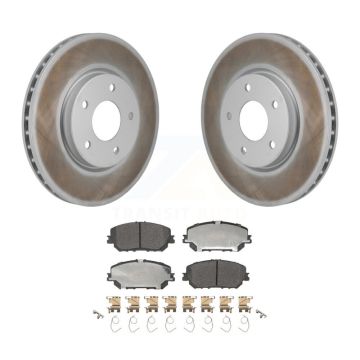 Front Coated Disc Brake Rotors And Semi-Metallic Pads Kit For Nissan Rogue KGF-103263