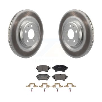 Rear Coat Brake Rotor Semi-Metallic Pad Kit For Audi Q5 Sportback A5 A4 Quattro S5 SQ5 S4 KGF-103266