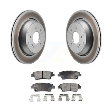 Rear Coated Disc Brake Rotors And Semi-Metallic Pads Kit For 2015 Kia K900 3.8L KGF-103270