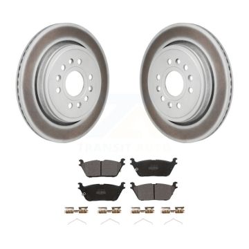 Rear Coated Disc Brake Rotor And Semi-Metallic Pad Kit For Ram 1500 Jeep Wagoneer Grand L KGF-103271