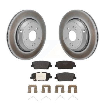 Rear Coated Disc Brake Rotors And Semi-Metallic Pads Kit For Genesis G70 Kia Stinger G80 KGF-103273