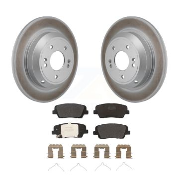 Rear Coated Disc Brake Rotors And Semi-Metallic Pads Kit For Genesis G70 Kia Stinger KGF-103274