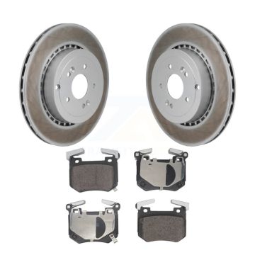 Rear Coated Disc Brake Rotors And Semi-Metallic Pads Kit For Genesis G70 Kia Stinger KGF-103275