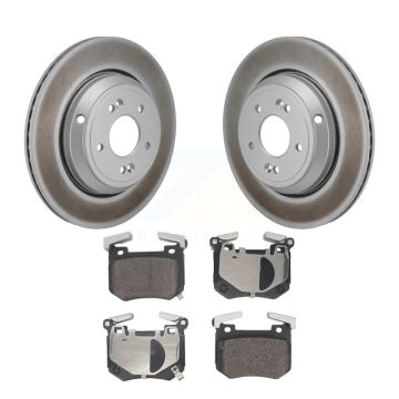 Rear Coated Disc Brake Rotors And Semi-Metallic Pads Kit For Genesis G70 Kia Stinger 3.3L KGF-103276