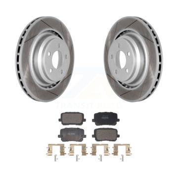 Rear Coated Disc Brake Rotors And Semi-Metallic Pads Kit For Dodge Charger KGF-103282