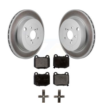 Rear Coated Brake Rotor Semi-Metallic Pad Kit For Subaru BRZ Toyota 86 With Brembo Brakes KGF-103285