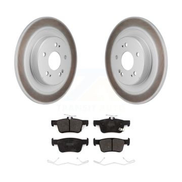 Rear Coated Disc Brake Rotors And Semi-Metallic Pads Kit For 2021-2023 Acura TLX KGF-103287