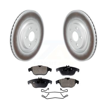 Rear Coated Disc Brake Rotors And Semi-Metallic Pads Kit For 2017 Mercedes-Benz E400 KGF-103288