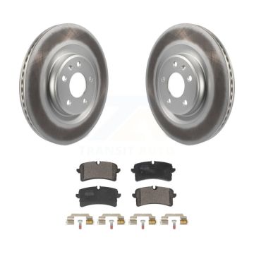 Rear Coated Disc Brake Rotors And Semi-Metallic Pads Kit For Audi A7 Quattro KGF-103290