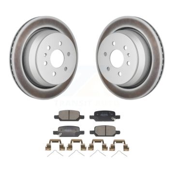 Rear Coated Brake Rotor Semi-Metallic Pad Kit For 2021-2022 Chevrolet Colorado GMC Canyon KGF-103293
