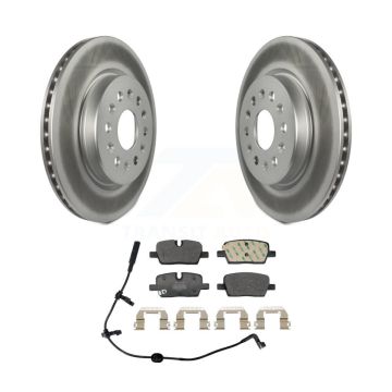 Rear Coated Brake Rotors Semi-Metallic Pad Kit For Chevrolet Traverse Blazer Cadillac GMC KGF-103296
