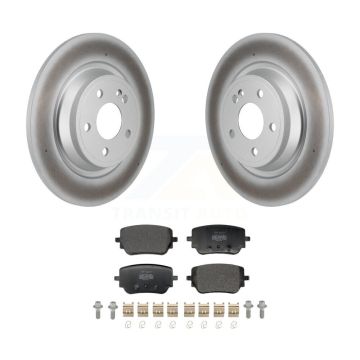 Rear Coated Brake Rotor Semi-Metallic Pad Kit For Mercedes-Benz GLB250 GLA250 EQB 350 300 KGF-103300