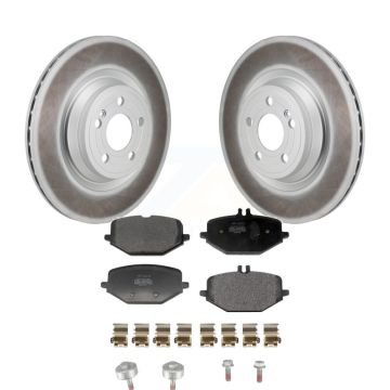 Rear Coat Brake Rotors Semi-Metallic Pad Kit For Mercedes-Benz GLE450 GLE350 GLS450 GLE53 KGF-103303