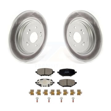 Rear Coated Disc Brake Rotors And Semi-Metallic Pads Kit For Honda HR-V Clarity KGF-103305
