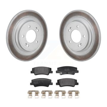 Rear Coated Disc Brake Rotors And Semi-Metallic Pads Kit For Hyundai Tucson Kia Sportage KGF-103306
