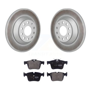 Rear Coat Brake Rotors Semi-Metallic Pad Kit For Mercedes-Benz C300 Without Sport Package KGF-103311