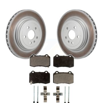 Rear Coated Disc Brake Rotors And Semi-Metallic Pads Kit For Tesla S KGF-103312