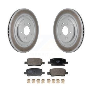 Rear Coated Disc Brake Rotors And Semi-Metallic Pads Kit For Hyundai Santa Fe Kia Sorento KGF-103321