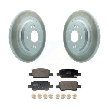 Rear Coated Brake Rotor Semi-Metallic Pad Kit For Hyundai Santa Fe Kia Sorento GAS engine KGF-103322