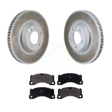 Front Coat Disc Brake Rotors Semi-Metallic Pad Kit For Volkswagen Touareg Porsche Cayenne KGF-103368