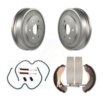 Rear Coated Brake Drum Shoes Spring Kit For Chevrolet GMC Silverado 1500 Sierra Classic KGN-100074