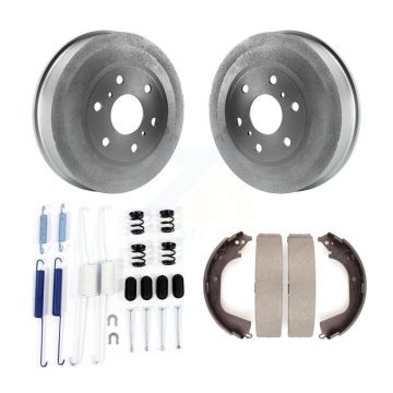 Rear Coated Brake Drum Shoes Spring Kit For 2010-2013 GMC Sierra 1500 Chevrolet Silverado KGN-100085