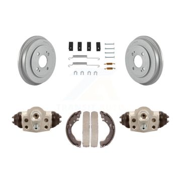 Rear Coated Brake Drum Shoes Spring And Cylinders Kit For 2010-2014 Honda Insight KGN-100105