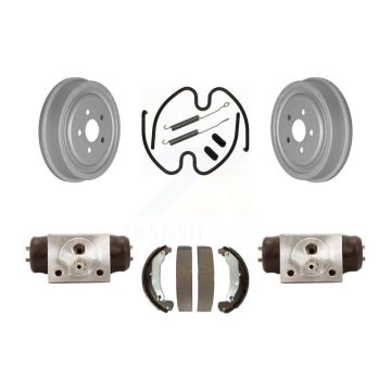 Rear Coated Brake Drum Shoes Spring & Cylinder Kit For Pontiac Sunfire Chevrolet Cavalier KGN-100107