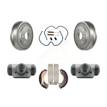 Rear Coated Brake Drum Shoe Spring & Cylinder Kit For Chevrolet Silverado 1500 GMC Sierra KGN-100111