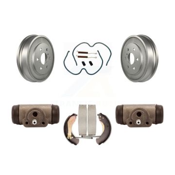 Rear Coated Brake Drum Shoe Spring & Cylinder Kit For Chevrolet Silverado 1500 GMC Sierra KGN-100112