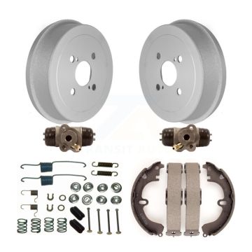Rear Coated Brake Drum Shoes Spring And Cylinders Kit (6Pc) For Toyota Corolla Non-ABS KGN-100124
