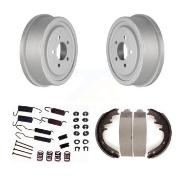 Rear Coated Brake Drum Shoes Spring Kit For 1983 Ford F-150 F-100 With 10" Diameter KGN-100134