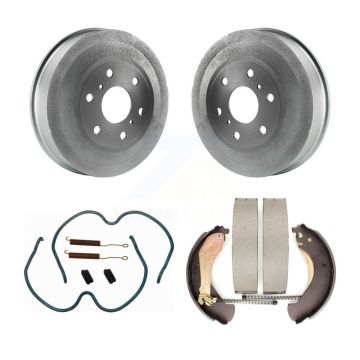 Rear Coated Brake Drum Shoes Spring Kit For 2009 Chevrolet Silverado 1500 GMC Sierra KGN-100143
