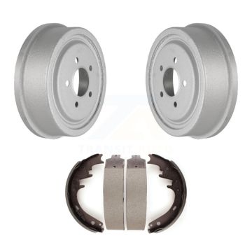 Rear Coated Brake Drum Shoes Kit For 1983 Ford F-150 F-100 With 10" Diameter KGN-100145