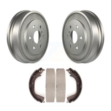 Rear Coated Brake Drum Shoes Kit For 2008 Chevrolet Silverado 1500 GMC Sierra KGN-100148