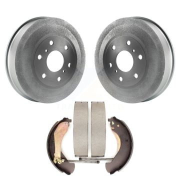 Rear Coated Brake Drum Shoes Kit For 2009 Chevrolet Silverado 1500 GMC Sierra KGN-100149