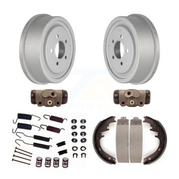 Rear Coat Brake Drum Shoe Spring Cylinder Kit (6Pc) For Ford F-150 With 10" Diameter KGN-100160