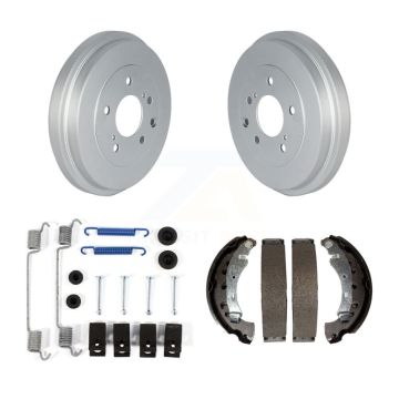 Rear Coated Brake Drum Shoes Spring Kit For 2013-2022 Nissan Sentra KGN-100179
