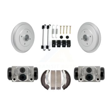 Rear Coated Brake Drum Shoes Spring And Cylinders Kit For Nissan Versa Note Micra KGN-100204