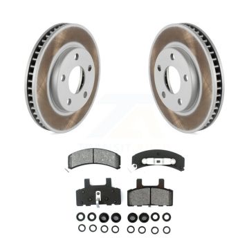 Front Coated Brake Rotors Semi-Metallic Pad Kit For Cadillac DeVille Fleetwood 60 Special KGS-100004