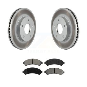 Front Coated Brake Rotors Semi-Metallic Pad Kit For Chevrolet GMC Blazer S10 Jimmy Sonoma KGS-100010