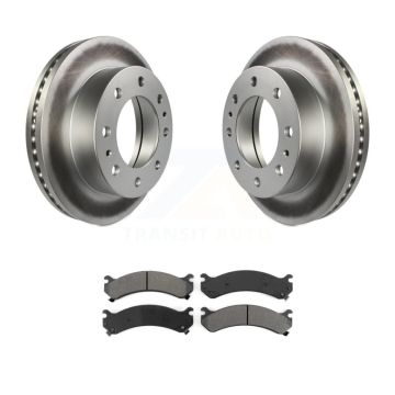 Front Coat Brake Rotor Semi-Metallic Pad Kit For GMC Chevrolet Savana 3500 Express Sierra KGS-100017