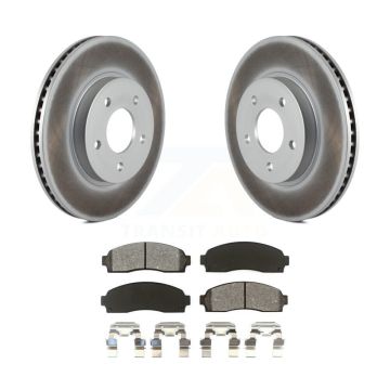Front Coated Brake Rotor & Semi-Metallic Pad Kit For Saturn Vue Chevrolet Equinox Pontiac KGS-100022