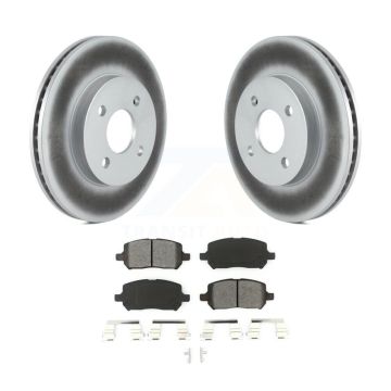 Front Coated Brake Rotor Semi-Metallic Pad Kit For Chevrolet Cobalt Pontiac G5 Saturn Ion KGS-100024
