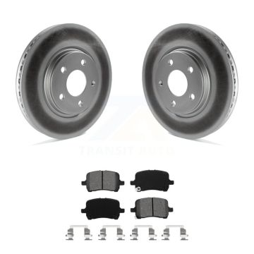 Front Coated Brake Rotor Semi-Metallic Pad Kit For Chevrolet Cobalt Saturn Ion Malibu HHR KGS-100025
