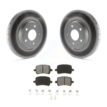 Front Coated Brake Rotors Semi-Metallic Pad Kit For Chevrolet Malibu Pontiac G5 G6 Cobalt KGS-100026
