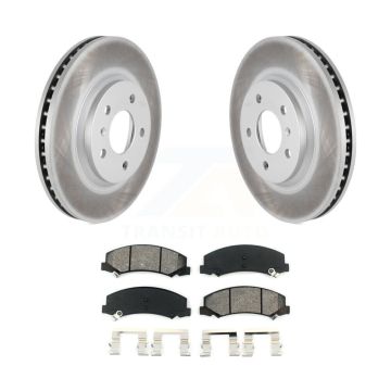 Front Coated Brake Rotor & Semi-Metallic Pad Kit For Chevrolet Impala Buick Lucerne Monte KGS-100044