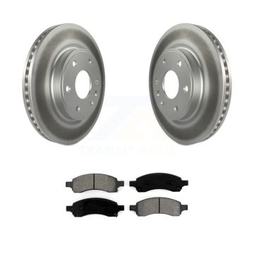 Front Coat Disc Brake Rotors Semi-Metallic Pad Kit For GMC Acadia Buick Enclave Chevrolet KGS-100048