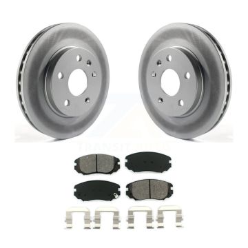 Front Coated Brake Rotors Semi-Metallic Pad Kit For Chevrolet Malibu Buick Regal LaCrosse KGS-100057
