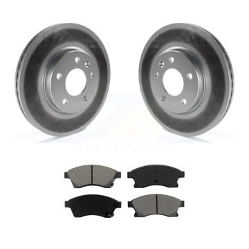 Front Coated Disc Brake Rotors And Semi-Metallic Pads Kit For 2012-2013 Buick Verano KGS-100060